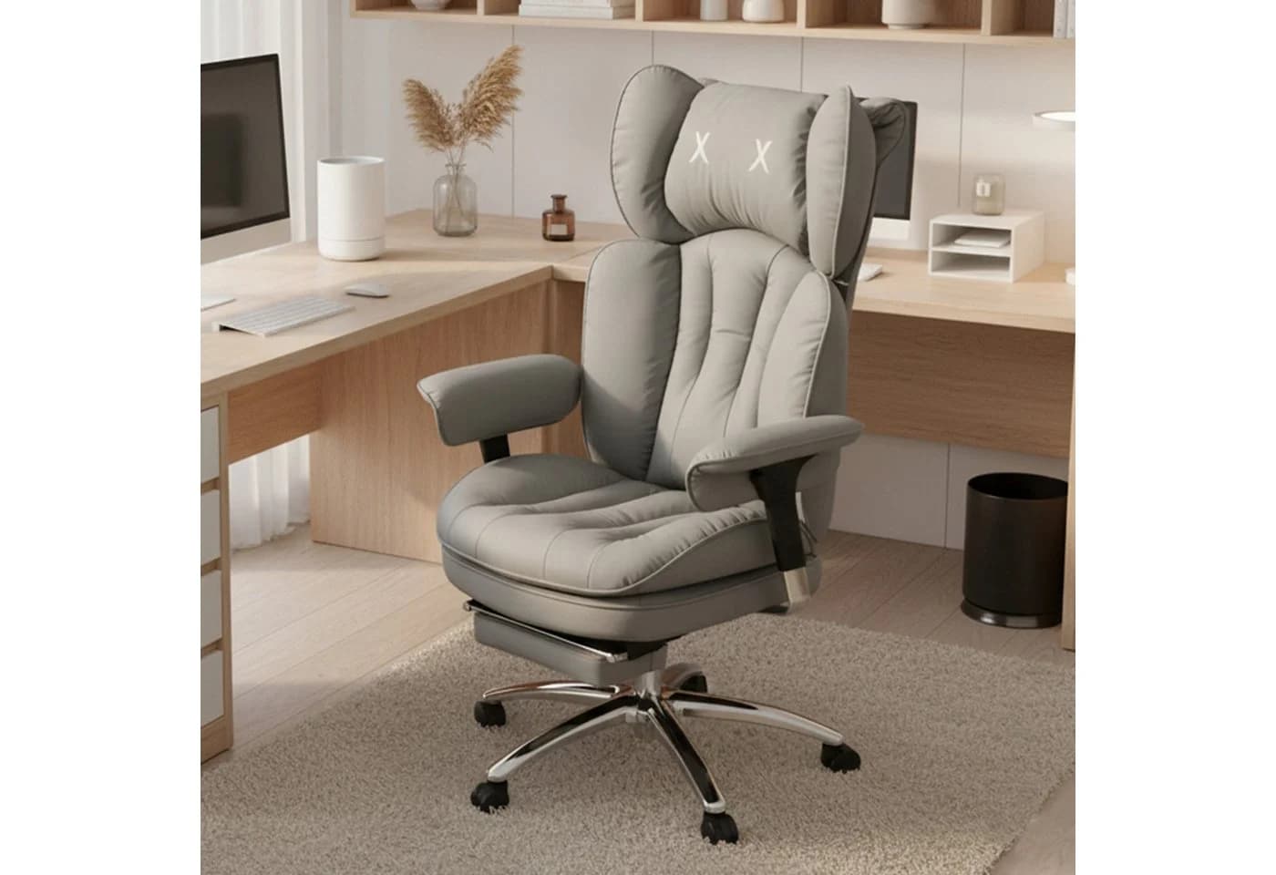 EFOMAO Bürostuhl Schreibtischstuhl Gaming-Stuhl Chefsessel mit Fußstütze, ergonomisch - Bild 4