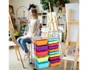 COSTWAY Rollcontainer mit 15 stapelbaren Schubladen & Rollen Bild 3