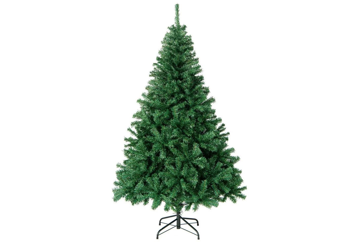 COSTWAY Künstlicher Weihnachtsbaum 180 cm mit 1000 Spitzen PVC Nadeln - Bild 2