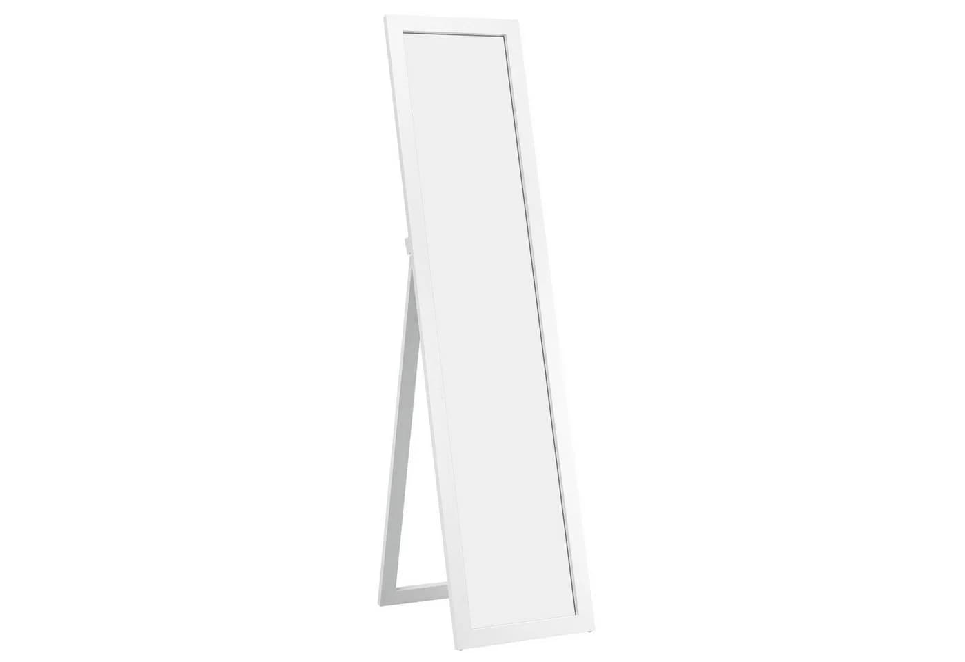COSTWAY Ganzkörperspiegel mit klappbarem Holzrahmen, stehend/hängend 37x155cm - Bild 2