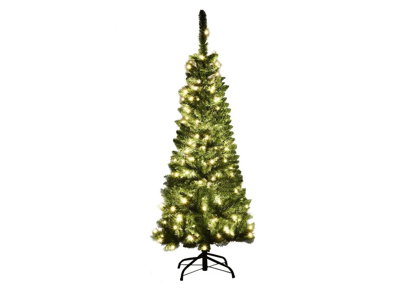 COSTWAY Künstlicher Weihnachtsbaum 150 LEDs 226 Spitzen - Bild 2