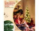 COSTWAY Künstlicher Weihnachtsbaum 150 LEDs 226 Spitzen Bild 5