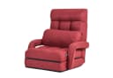 KOMFOTTEU Schlafsofa Klappsessel Bodenstuhl Rot Bild 2