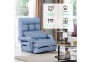 KOMFOTTEU Schlafsofa Klappsessel Bodenstuhl Blau Bild 1