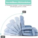 KOMFOTTEU Schlafsofa Klappsessel Bodenstuhl Blau Bild 3