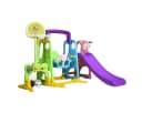 KOMFOTTEU 6-in-1 Spielplatz Indoor Outdoor Bunt HDPE Bild 2