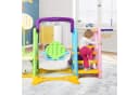 KOMFOTTEU 6-in-1 Spielplatz Indoor Outdoor Bunt HDPE Bild 4