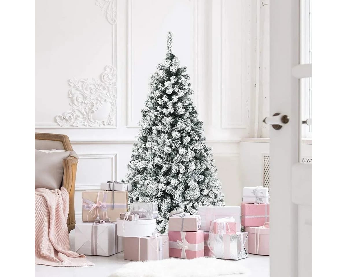 COSTWAY Künstlicher Weihnachtsbaum 180cm 600 Spitzen 250 LED