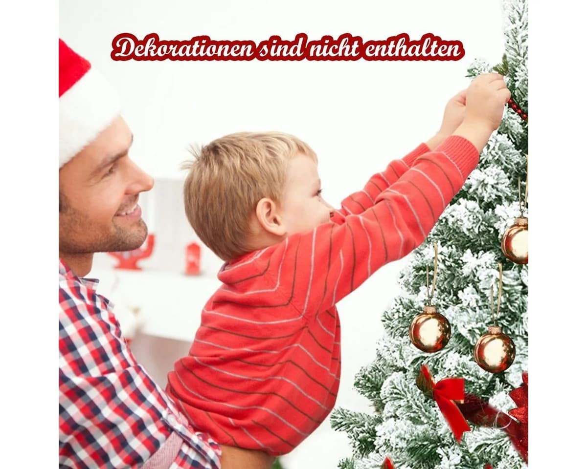 COSTWAY Künstlicher Weihnachtsbaum 180cm mit 928 PVC Schnee Nadeln