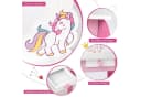 COSTWAY Schminktisch Kinder Rosa mit Hocker, Schublade und abnehmbarem Spiegel Bild 4