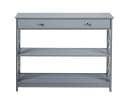 COSTWAY Konsolentisch 3 Ebenen mit Schublade Holz Bild 2