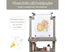 COSTWAY Kinder Staffelei Doppelseitig mit Magneten & 2 Boxen Grau Bild 5