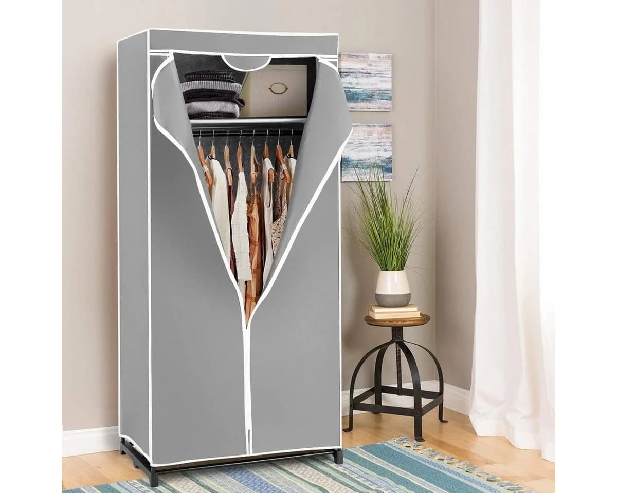 KOMFOTTEU Kleiderschrank Stoffschrank mit Reißverschluss - Bild 3