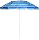 COSTWAY Sonnenschirm Marineblau mit Verankerung und Tragetasche Bild 2