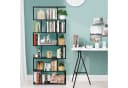 COSTWAY Bücherregal Standregal 6 Fächer 20 kg/Ebene 80x23x192cm Schwarz Bild 1