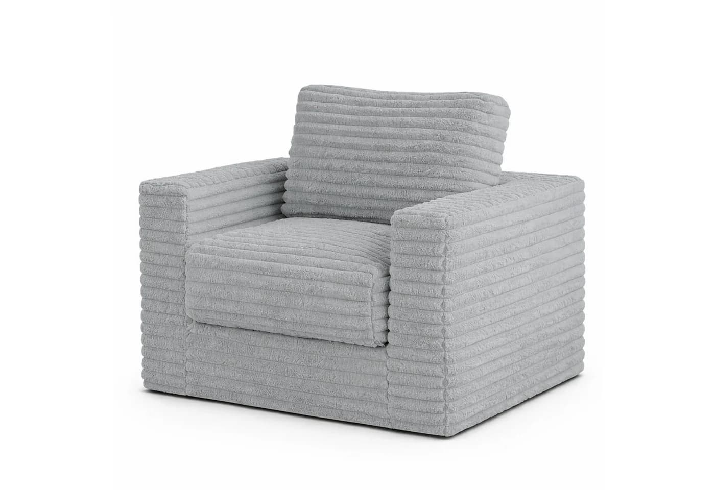 Youyijia Schlafsofa Cord Grau Klappbar - Bild 2