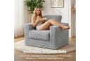 Youyijia Schlafsofa Cord Grau Klappbar Bild 3
