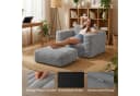 Youyijia Schlafsofa Cord Grau Klappbar Bild 4