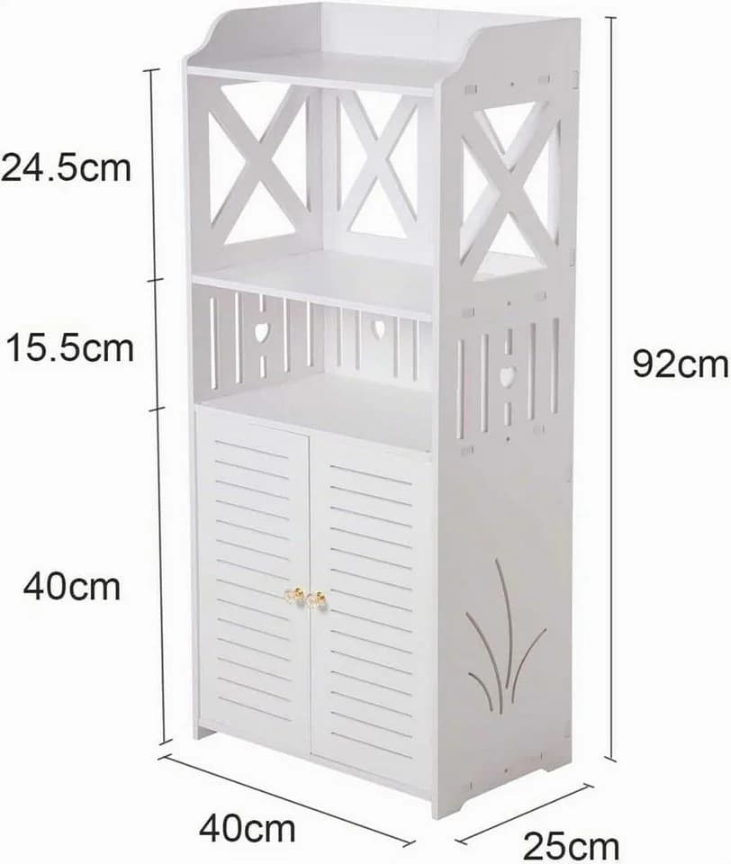 Youyijia Badezimmerspiegel Schrank Weiß Wasserdicht 3 Fächer - Bild 3