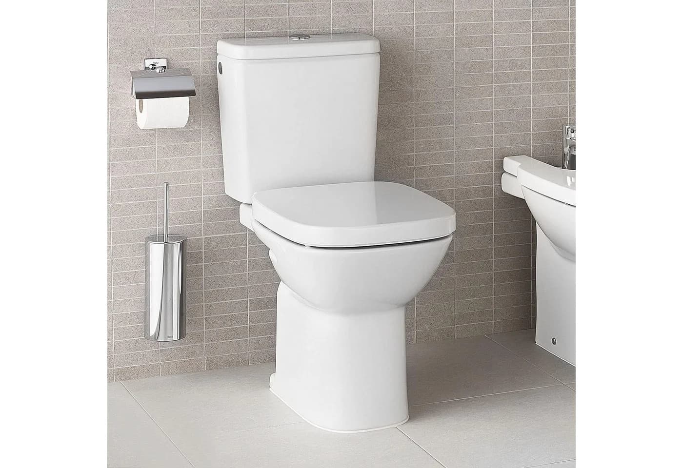 Youyijia Quadratischer WC-Sitz Weiß mit Soft Close Absenkautomatik