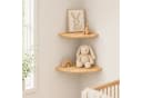Youyijia Eckregal Dreieckig Wandmontiert Holzoptik Bild 5
