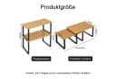 Youyijia Gewürzregal Organizer Set stapelbar Metall Holz Weiß/Natur Bild 5