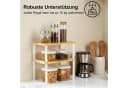 Youyijia Gewürzregal Organizer Set stapelbar Metall Holz Weiß Bild 3