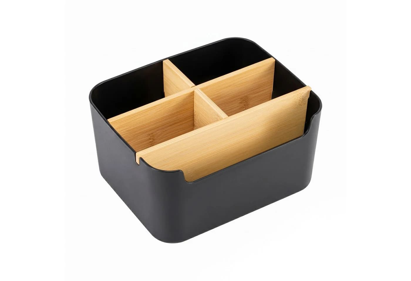 Youyijia Bambus Schreibtisch Organizer mit 5 Fächern - Bild 2