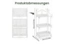 Youyijia Blumenständer Klappbares Pflanzenregal aus Metall Weiß Bild 5