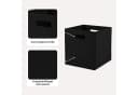 Youyijia Aufbewahrungsbox Filz Schwarz 31x31x31 cm Faltbar Bild 5