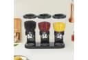 Youyijia Müslispender 3-Fach 6L Schwarz Transparent Bild 3