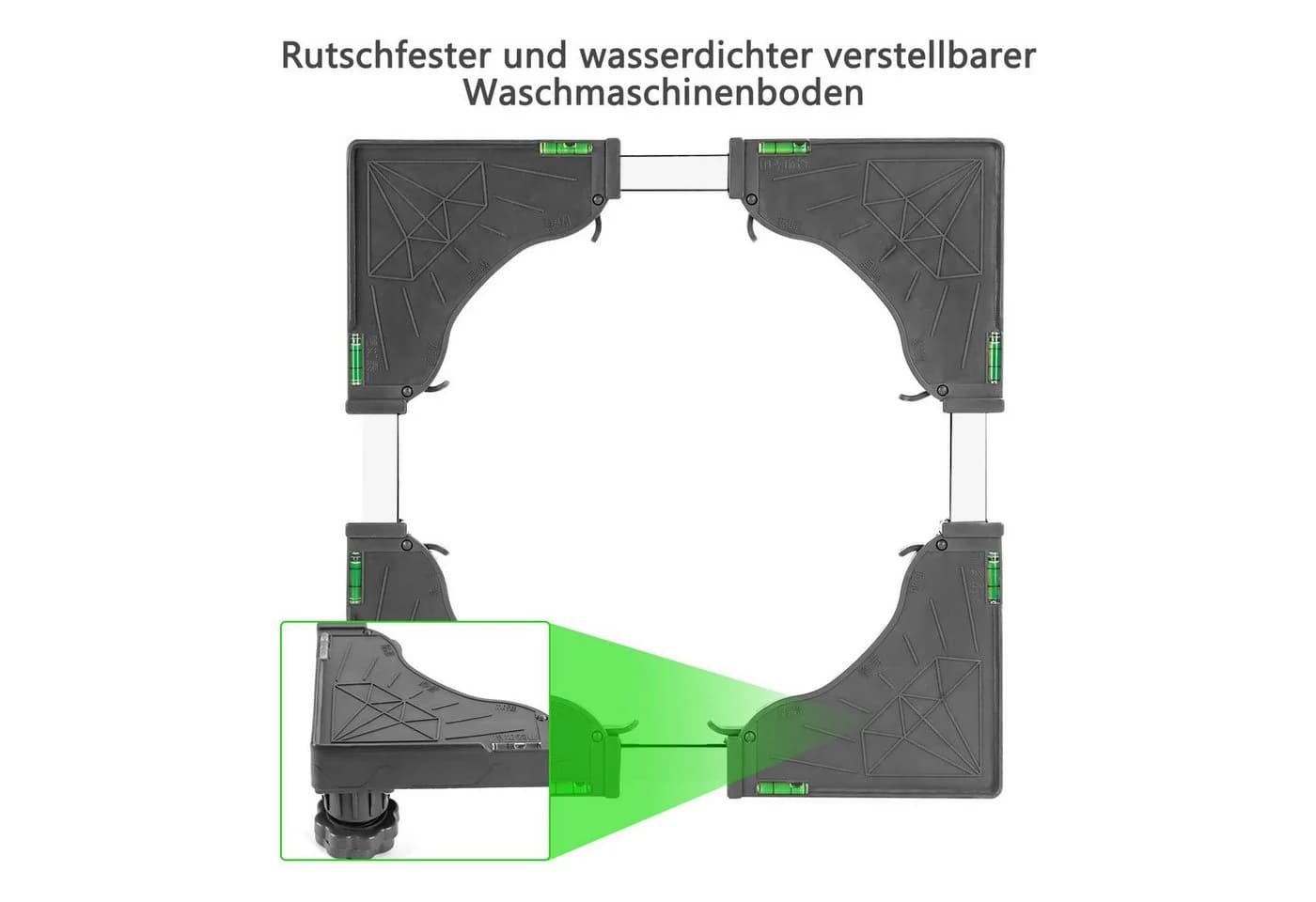 Youyijia Verstellbares Waschmaschinenuntergestell aus PP-Kunststoff - Bild 5