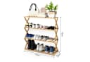 Youyijia Faltbares Bambus-Schuhregal 4 Ebenen Bild 3
