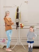 Youyijia Garderobenständer Baumform 12 Haken Schwarz/Weiß Bild 5