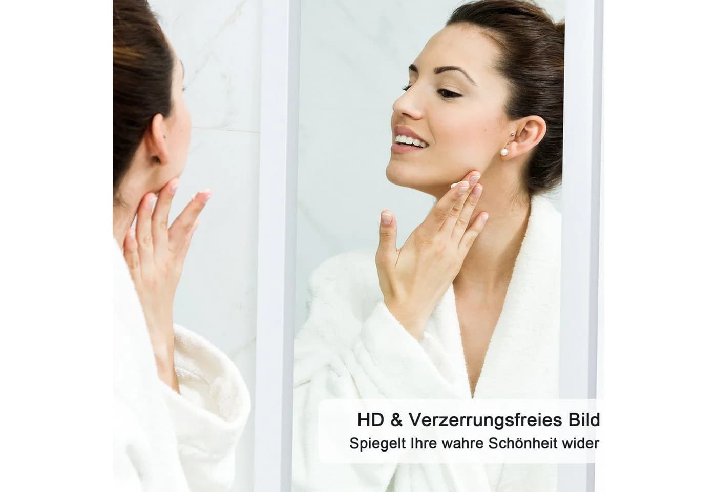 Youyijia Ganzkörperspiegel 110x33cm Silber - Bild 5