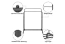 Youyijia Kleiderständer Schwarz Freestanding Hanger Double Rods Bild 3