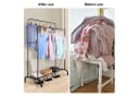 Youyijia Kleiderständer Schwarz Freestanding Hanger Double Rods Bild 5