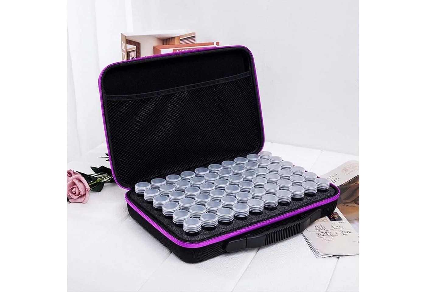 Youyijia Aufbewahrungsbox 60 Stück Diamond Painting Aufbewahrungsbox Lila - Bild 3
