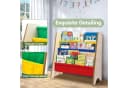 Youyijia Bücherregal Kinderbücherregal Holz Weiß/Mehrfarbig Bild 1