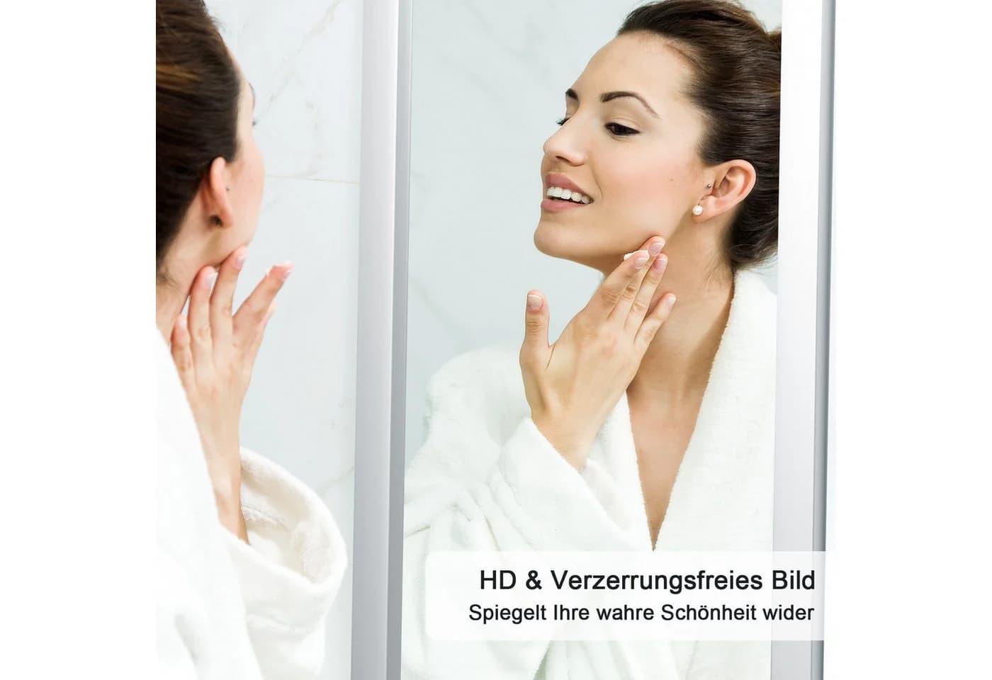 Youyijia Ganzkörperspiegel Wandspiegel Türspiegel Haken Höhenverstellbar - Bild 5