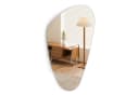 Youyijia Kosmetikspiegel Asymmetrisch Rahmenloser HD Glas Spiegel Silber Bild 2