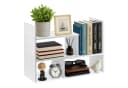 Youyijia Bücherregal Verstellbar Ausziehbar Standregal Schreibtisch-Organizer Weiß Bild 2