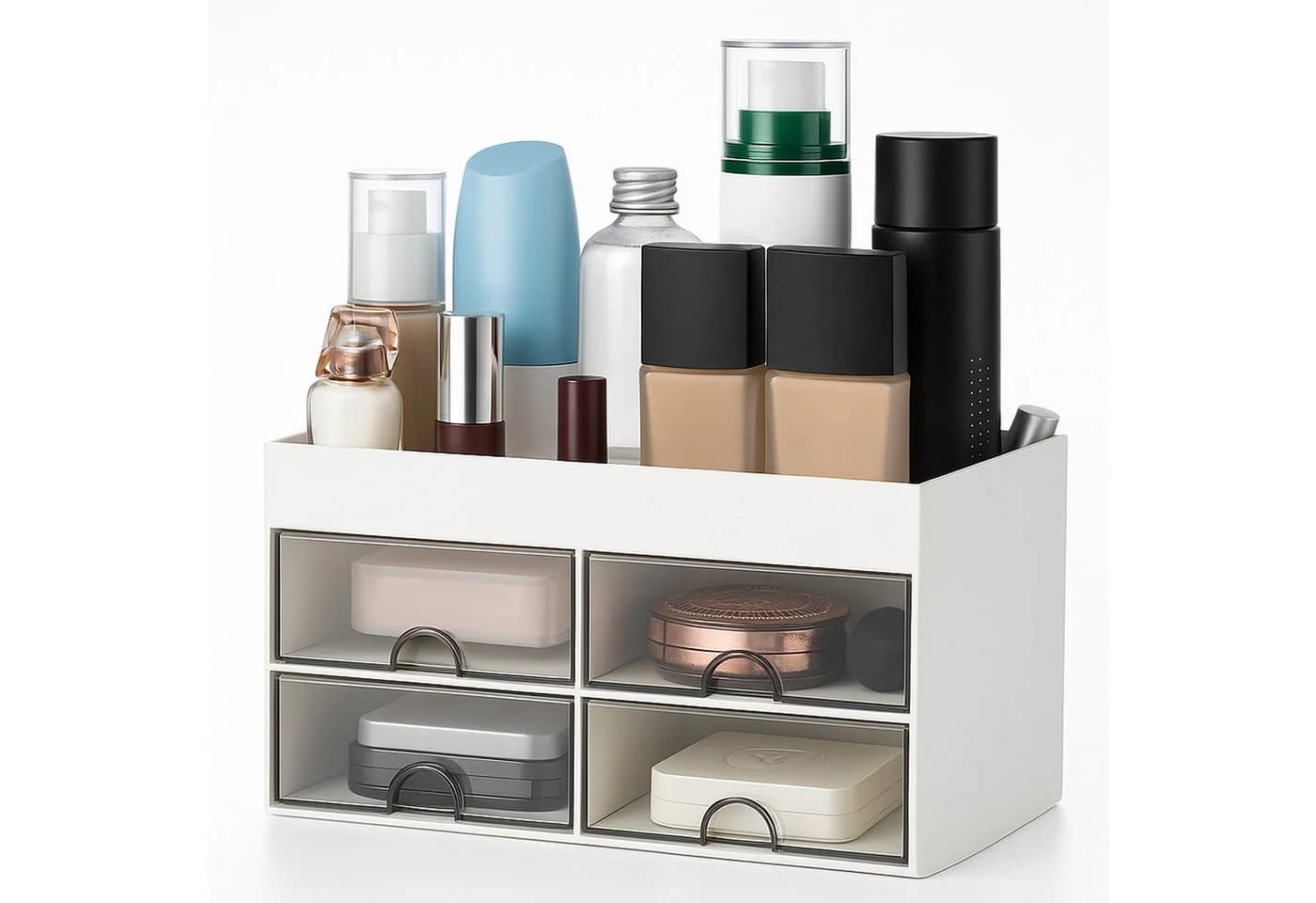 Youyijia Make-Up Organizer Weiß mit Schubladen - Bild 2