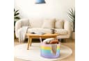 Youyijia Wäschekorb Geflochtener Aufbewahrungskorb Regenbogen Bild 3