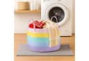 Youyijia Wäschekorb Geflochtener Aufbewahrungskorb Regenbogen Bild 4