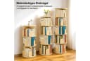 Youyijia Bücherregal 3/4/5-stöckig Drehregal Kiefernholz Bild 4