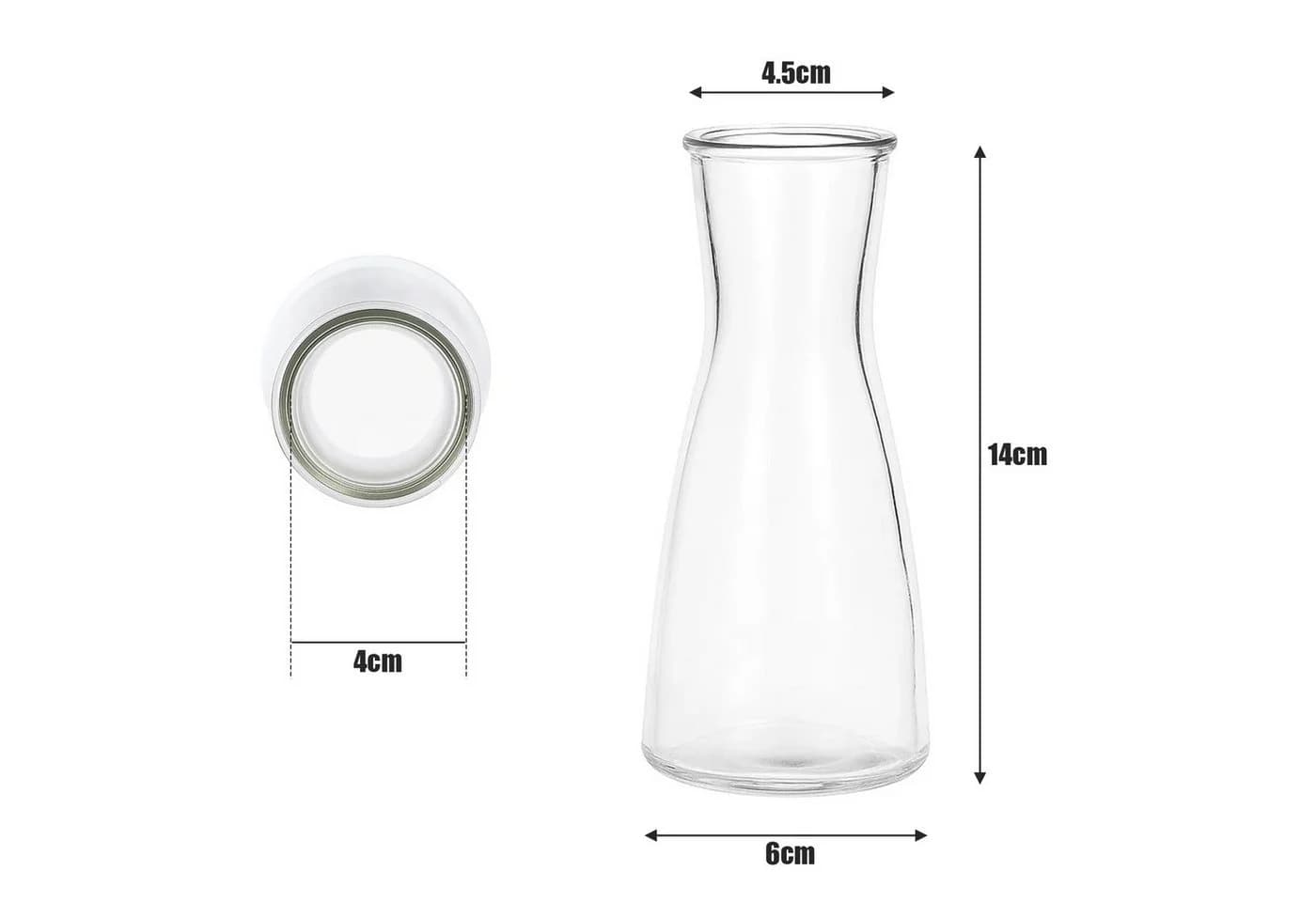 Youyijia Bodenvase 12/24er-Set Kleine Glasvasen