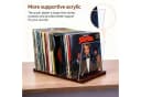 Youyijia Schallplattenständer für 60 Vinyl LPs – Stabiler Albumhalter Braun Bild 3