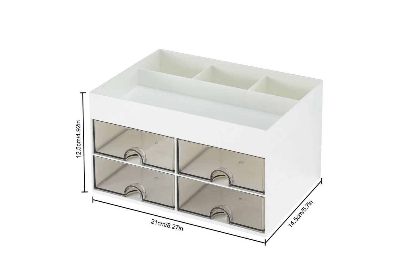 Youyijia Make-Up Organizer mit Schubladen Weiß Kunststoff