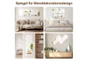Youyijia Wandsticker Spiegelfliesen Selbstklebender Glasspiegelfliese Bild 1